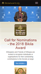 Mobile Screenshot of bikilaaward.org