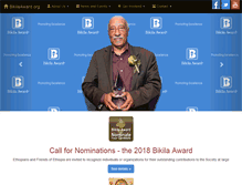 Tablet Screenshot of bikilaaward.org